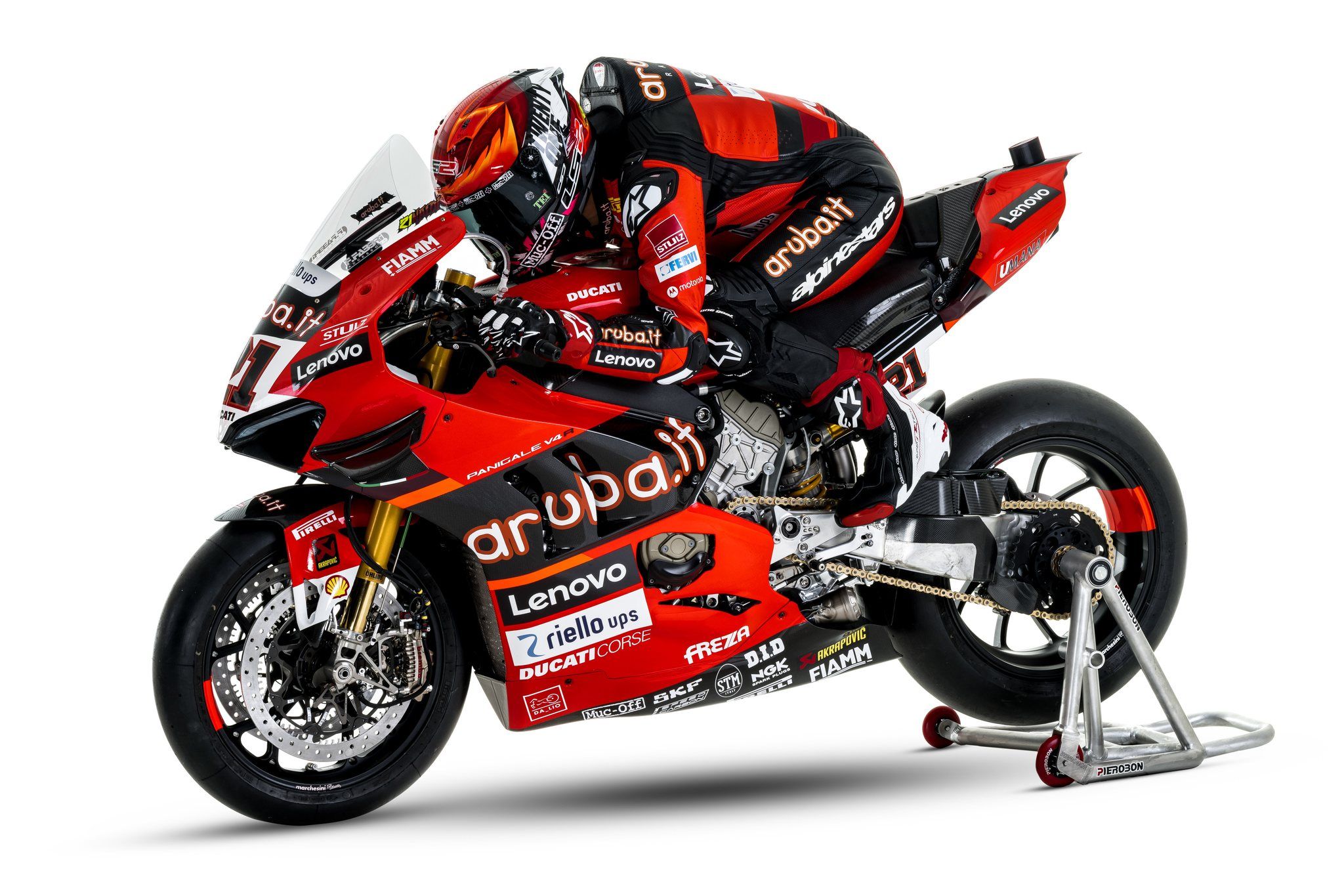 Ducati Panigale V4R Aruba.it Racing WSBK 2022 Álvaro Bautista Michael Rinaldi 16