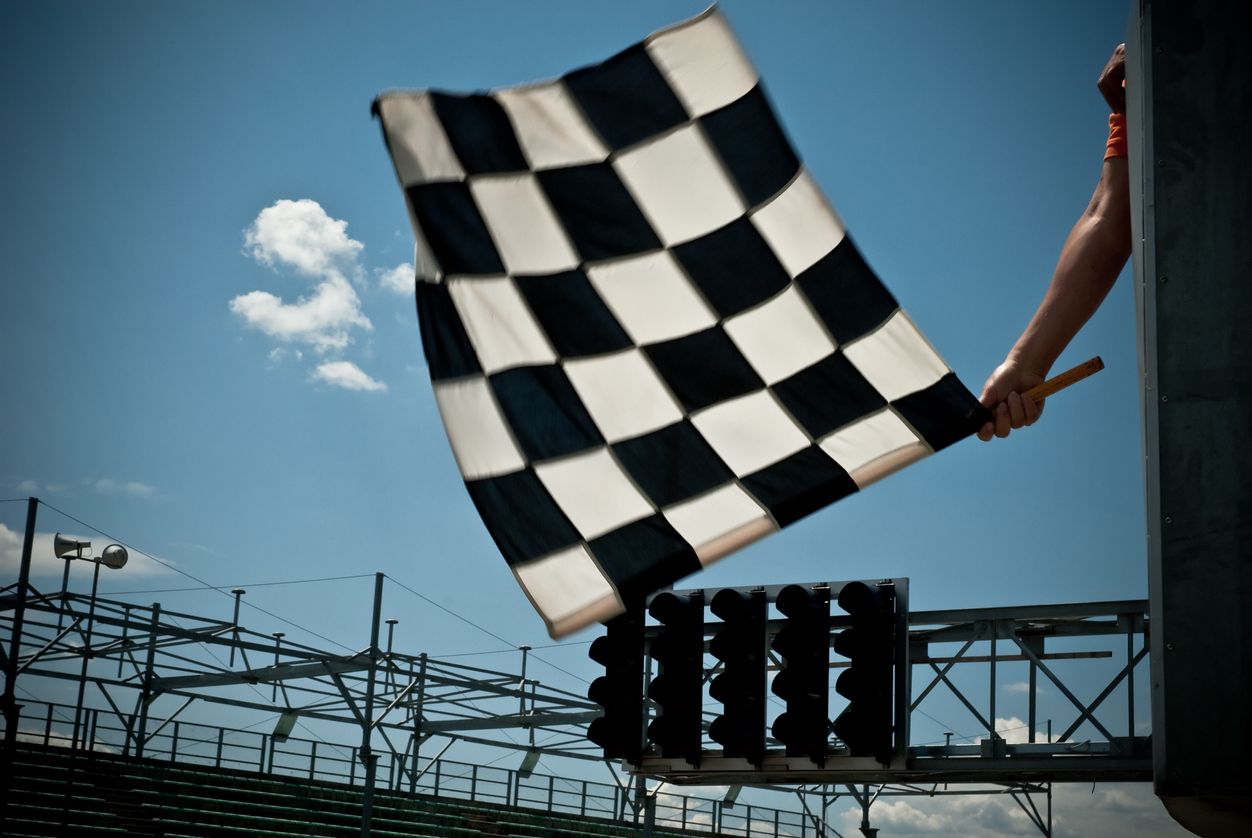 La de cuadros es la más famosa de las banderas. Fuente: iStock/stevedangers