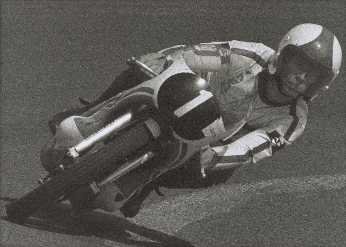 Kent Andersson en el Circuito de Anderstorp en 1974. Fuente: Maurice Büla © FIM 