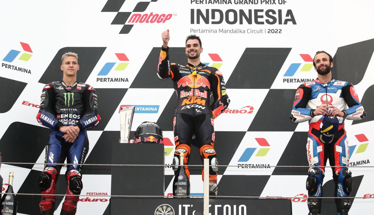 podio motogp indonesia