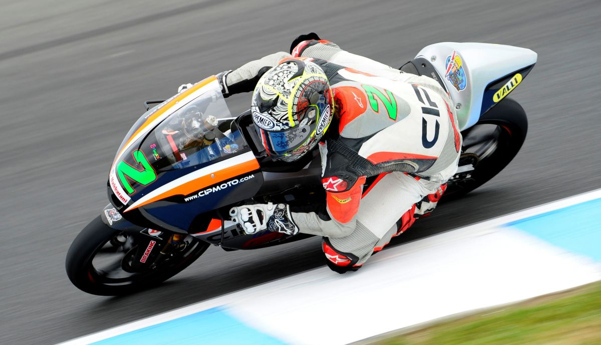 Remy Gardner corrió con Mahindra en el CIP Moto3 en 2015