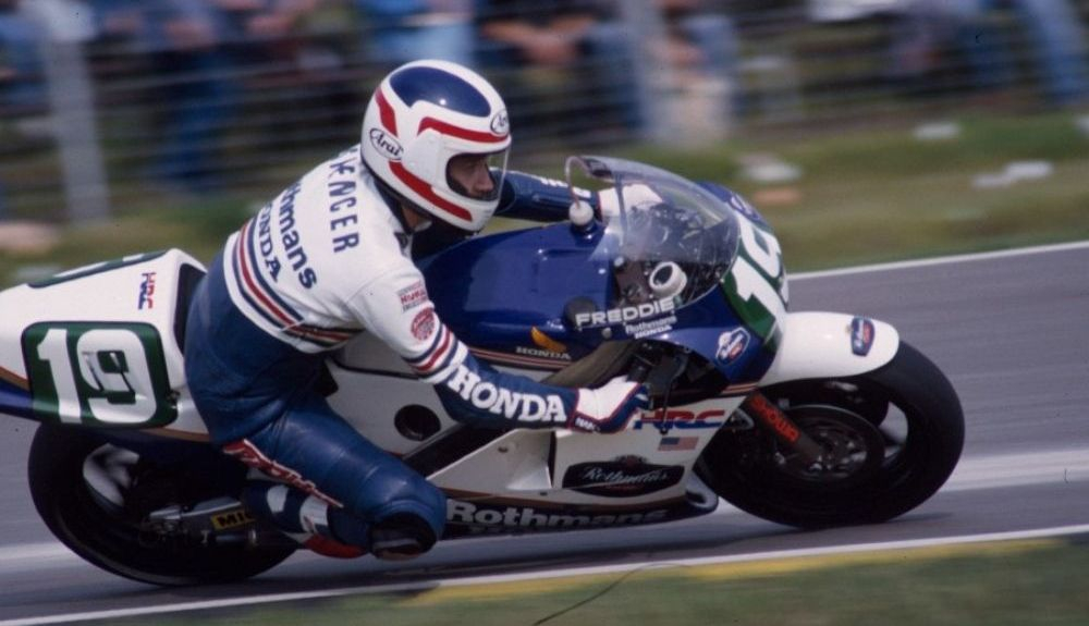 Freddie Spencer en su moto / Credit: Maurice Büla © FIM Freddie Spencer en su moto / Credit: Maurice Büla © FIM