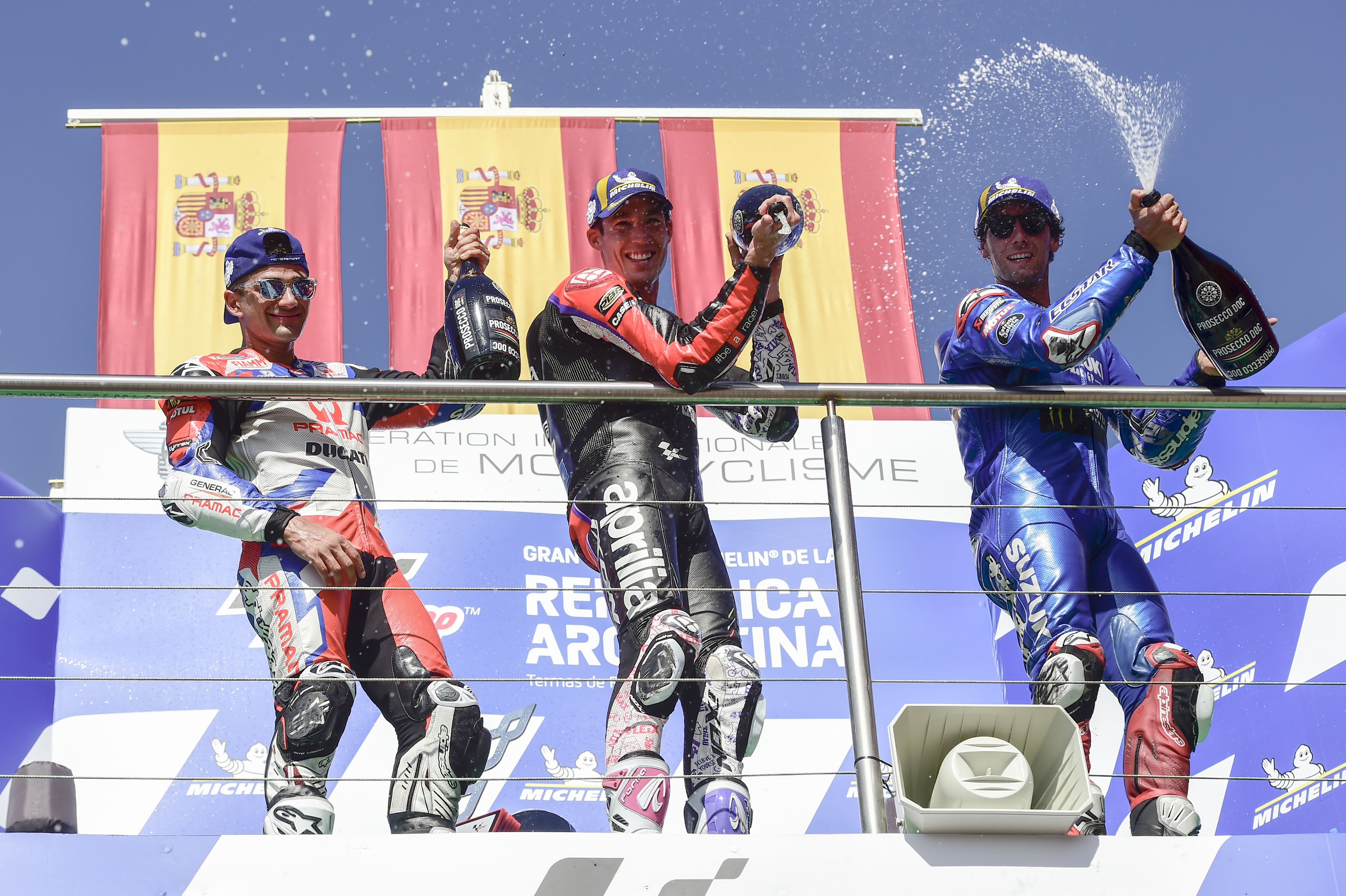Aleix Espargaró comanda el triplete español con Jorge Martín y Álex Rins, MotoGP Argentina 2022