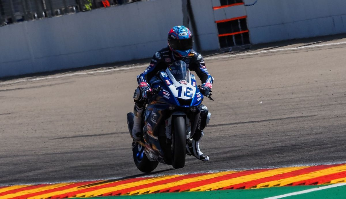 Jules Cluzel ha sido el más rápido de Supersport en el test de Aragón 2022 Jules Cluzel ha sido el más rápido de Supersport en el test de Aragón 2022