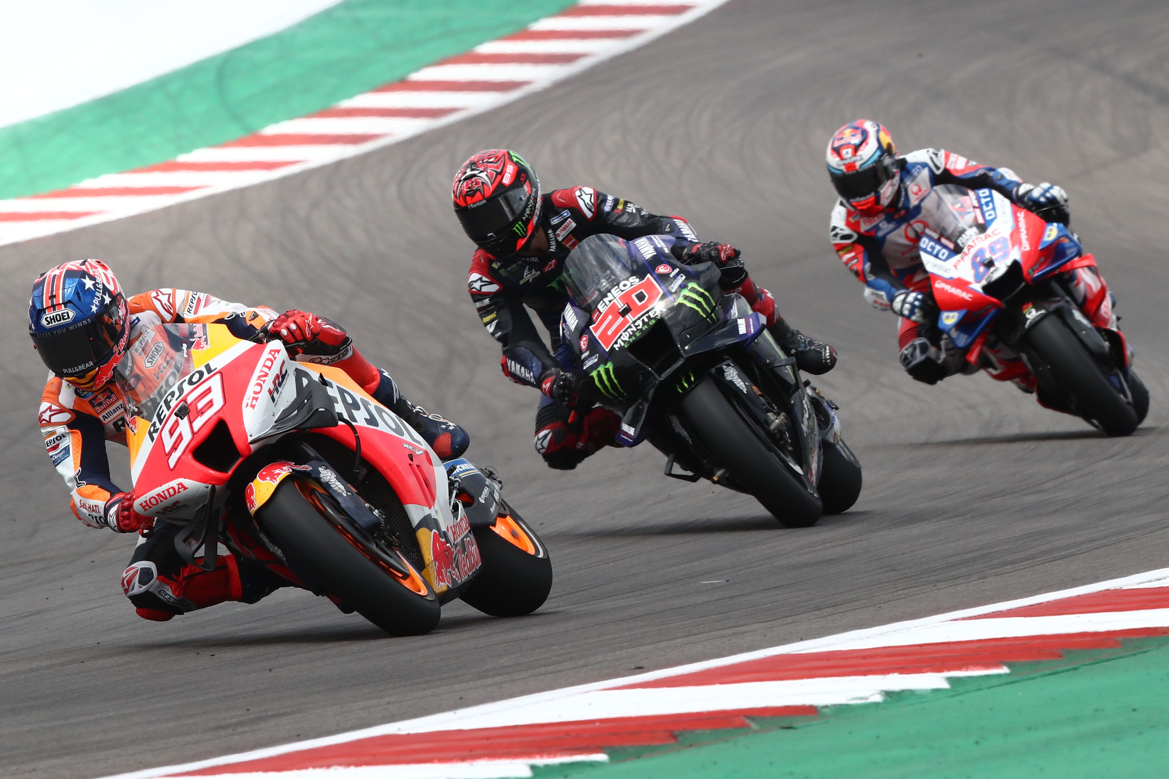 marc marquez fabio quartararo jorge martin carrera gp americas