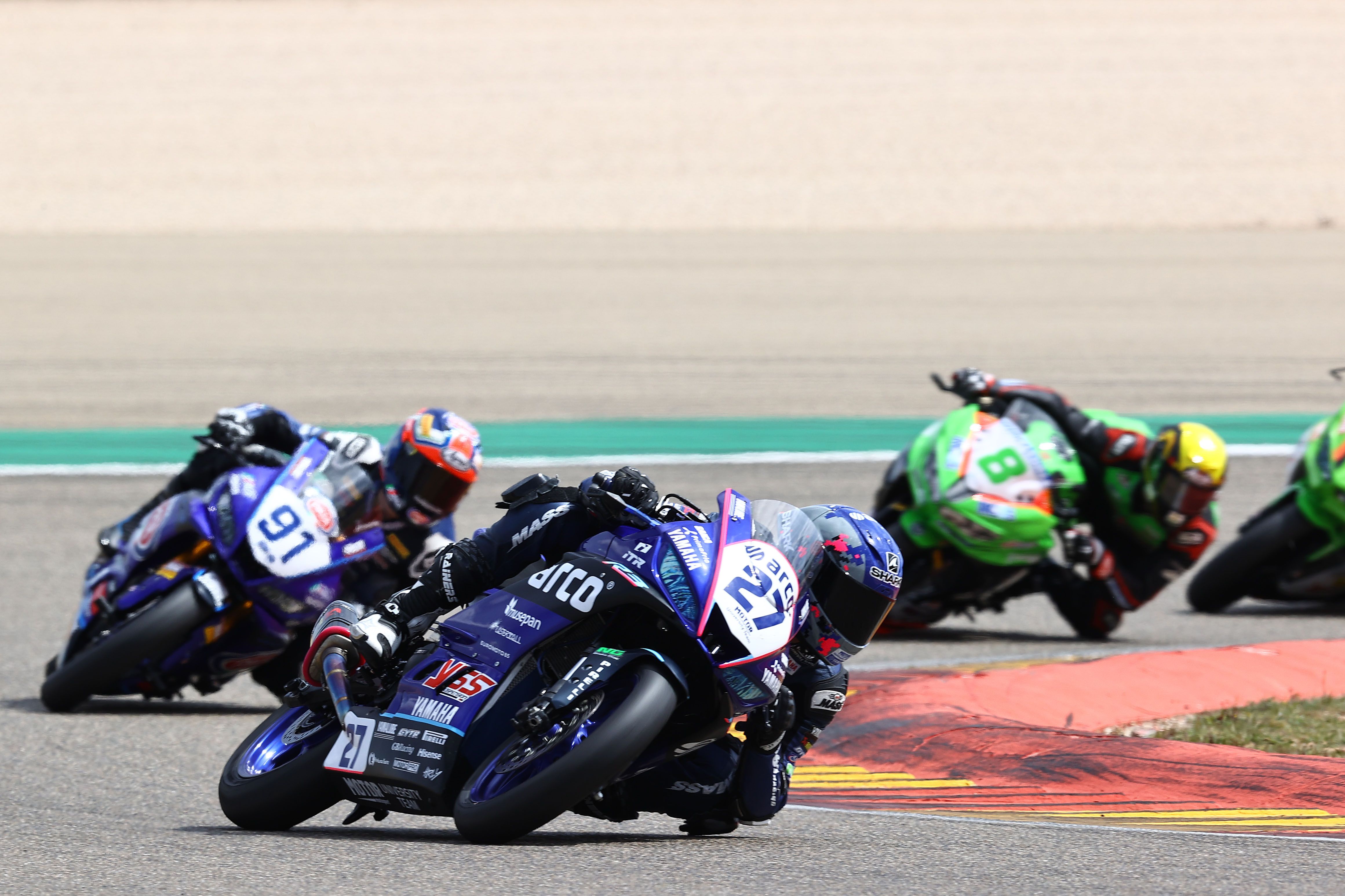 Álvaro Díaz se escapa de Matteo Vannucci, SSP300 Aragón 2022