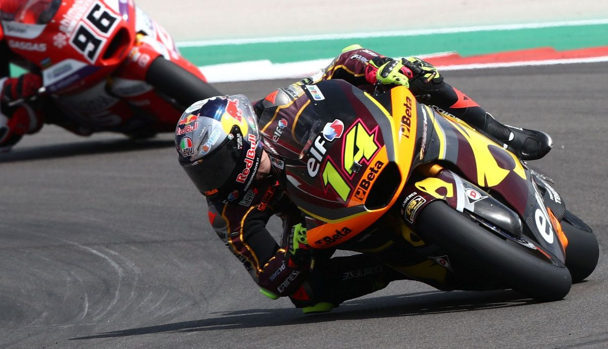 Tony Arbolino comenzó la fiesta italiana de Austin ganando en Moto2 Tony Arbolino comenzó la fiesta italiana de Austin ganando en Moto2