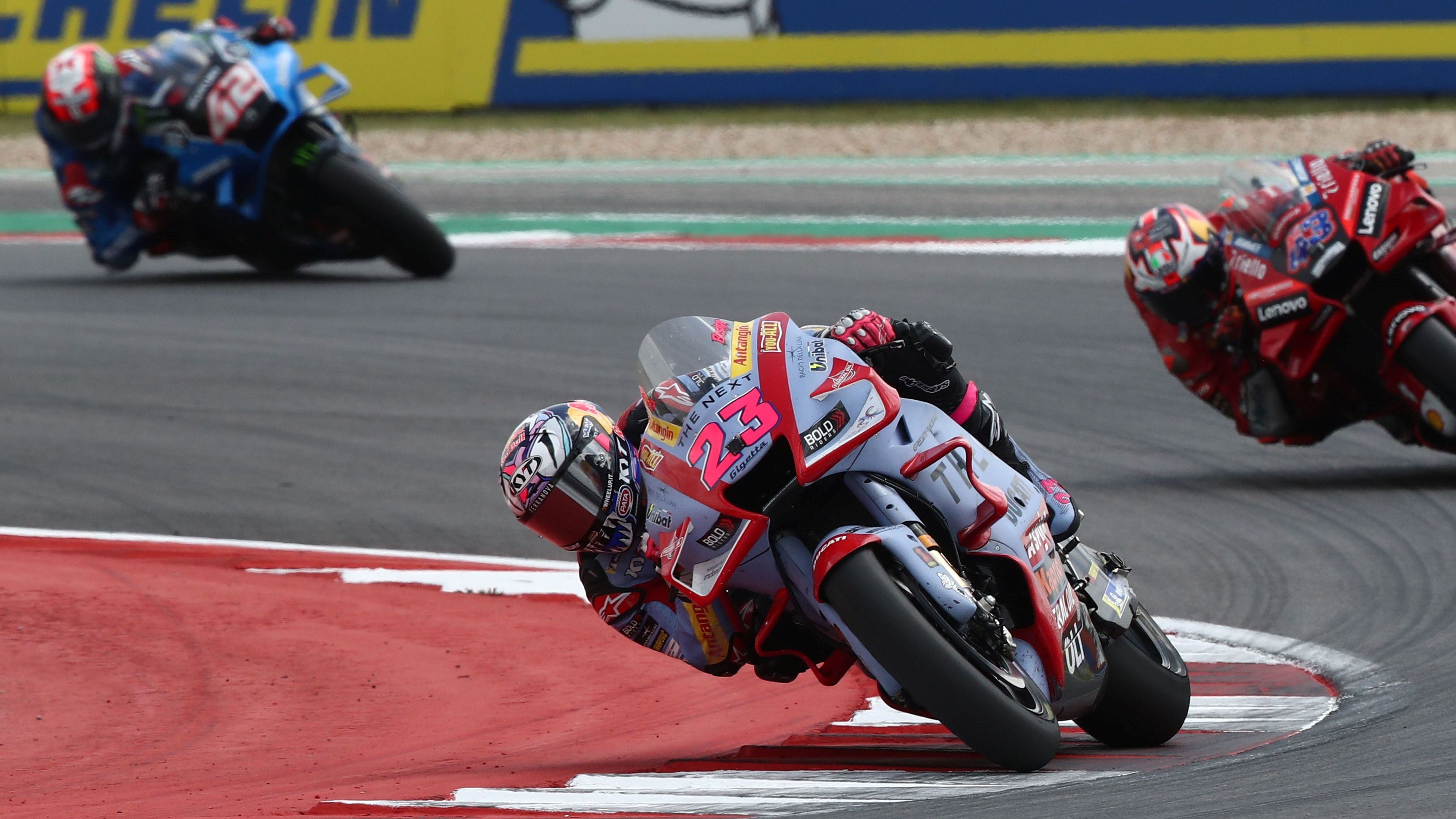 Enea Bastianini llevo a Italia a lo más alto de Austin por primera vez en MotoGP