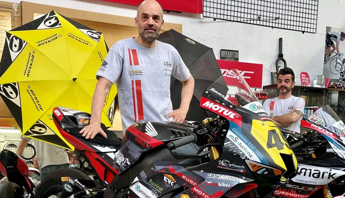 Raül Torras con la Honda CBR1000RR R SP del Toll Racing Team para el TT de la Isla de Man 2022 (Foto: @Jontxuki)