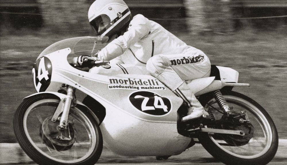 1972 Road Racing Int.125 Parlotti Gilberto ITA circuit of Modena ITA Morbidelli 1972 Road Racing Int.125 Parlotti Gilberto ITA circuit of Modena ITA Morbidelli