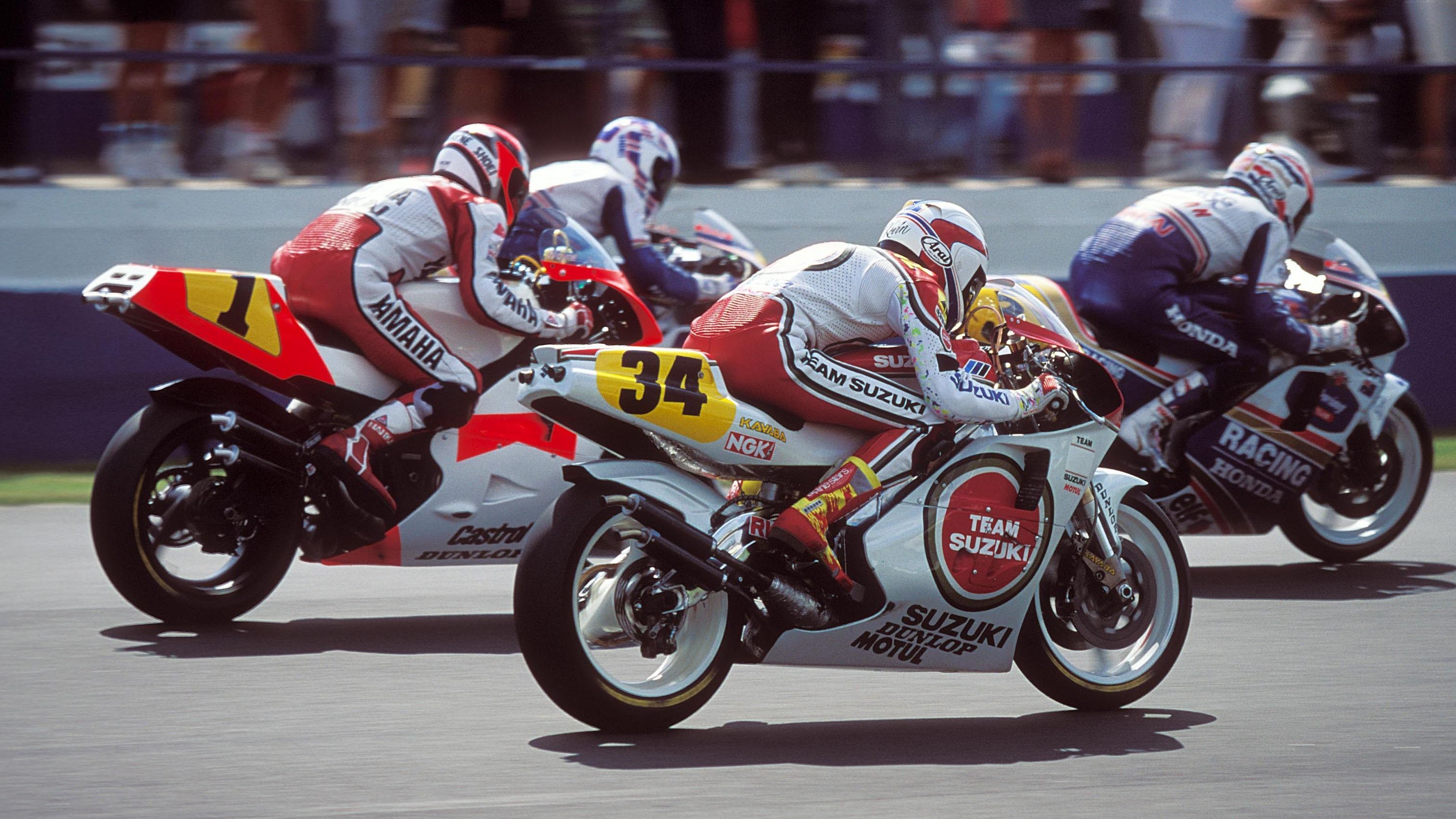 Wayne Rainey, Kevin Schwantz y Mick Doohan