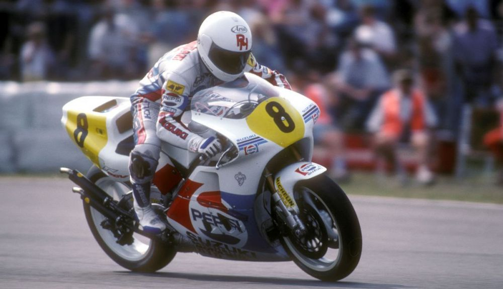 Ron Haslam en 1989. Fuente: Gold & Goose Ron Haslam en 1989. Fuente: Gold & Goose
