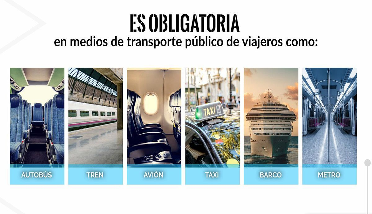 Deberemos seguir llevando la mascarilla en el interior de estos medios de transporte públicos en nuestro país. Foto Gobierno de España Deberemos seguir llevando la mascarilla en el interior de estos medios de transporte públicos en nuestro país. Foto Gobierno de España