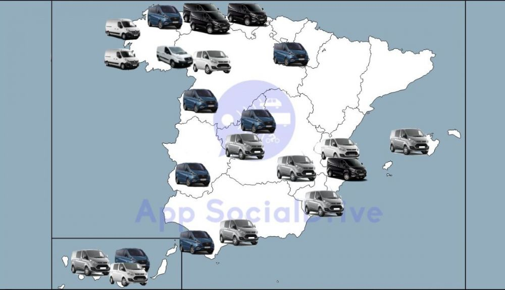 Mapa furgonetas camufladas DGT Mapa furgonetas camufladas DGT