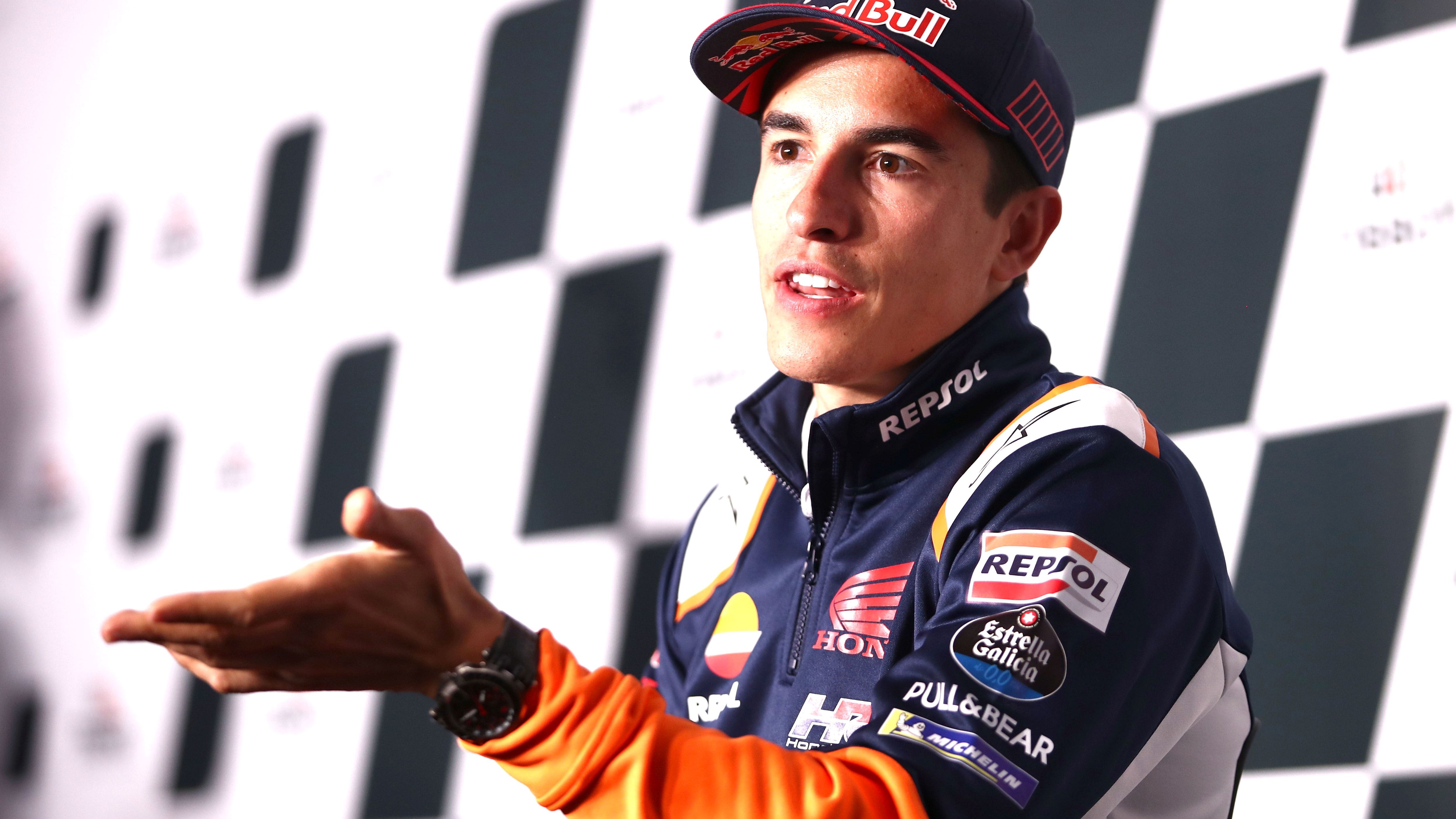 Marc Márquez en la rueda de prensa del GP de Portugal 2022