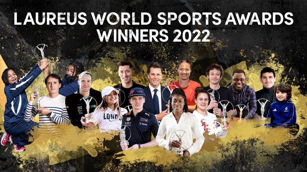 Los ganadores del Laureus 2022, entre los que se encuentra Valentino Rossi