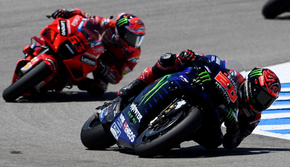 Fabio Quartararo y y Pecco Bagnaia en el último GP de España de MotoGP en Jerez