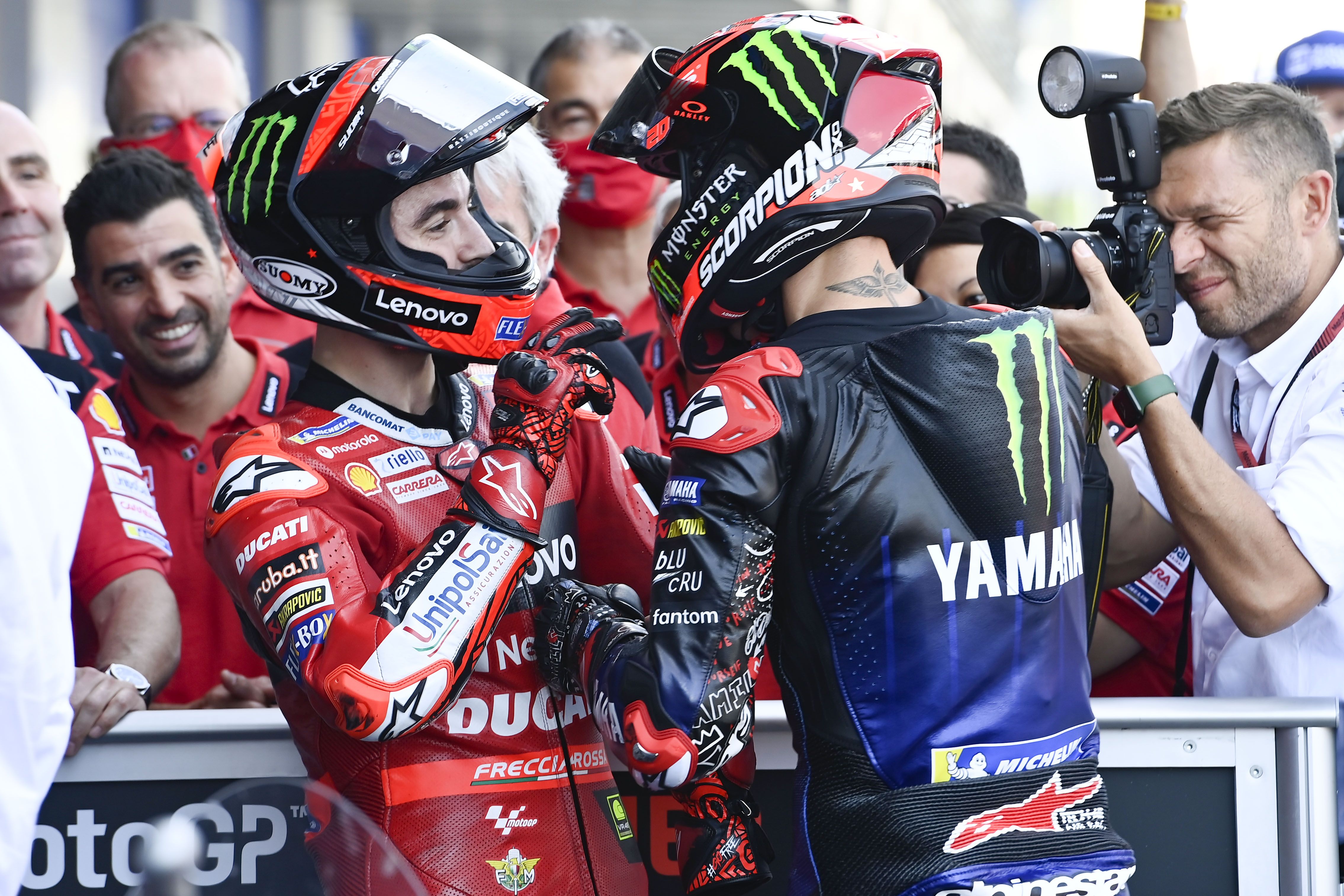 Pecco Bagnaia y Fabio Quartararo