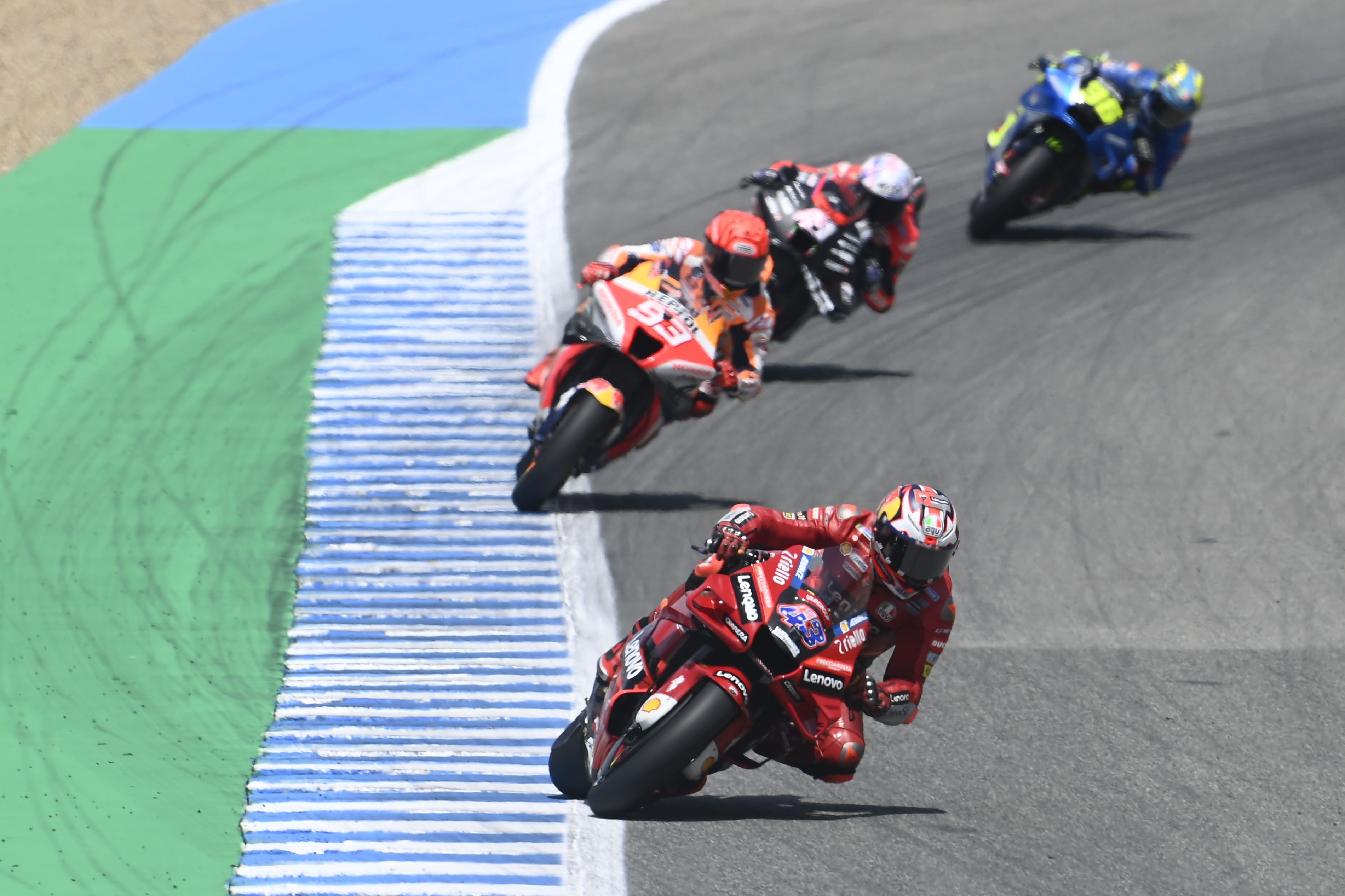 Jack Miller trata de irse de Marc Márquez, Aleix Espargaró y Joan Mir, MotoGP Jerez 2022