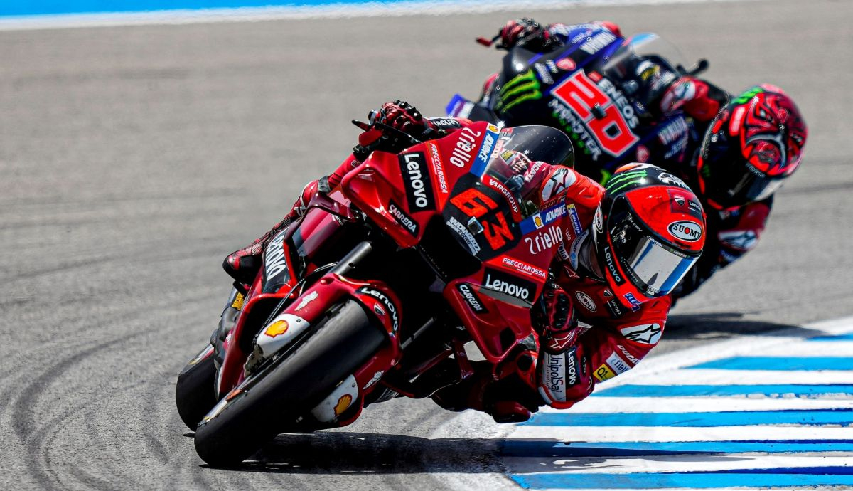 Pecco Bagnaia contiene a Fabio Quartararo para ganar en Jerez Pecco Bagnaia contiene a Fabio Quartararo para ganar en Jerez