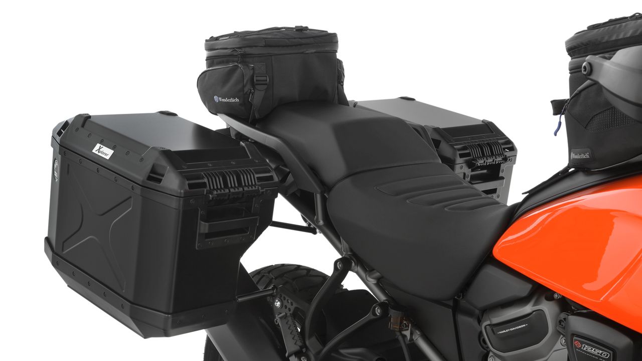 Gama de accesorios Wunderlich Touring para Harley-Davidson Pan America 1250.