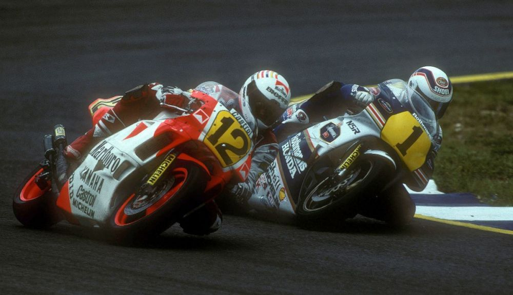 Didier de Radigues y Wayne Gardner. Fuente: Gold & Goose Didier de Radigues y Wayne Gardner. Fuente: Gold & Goose