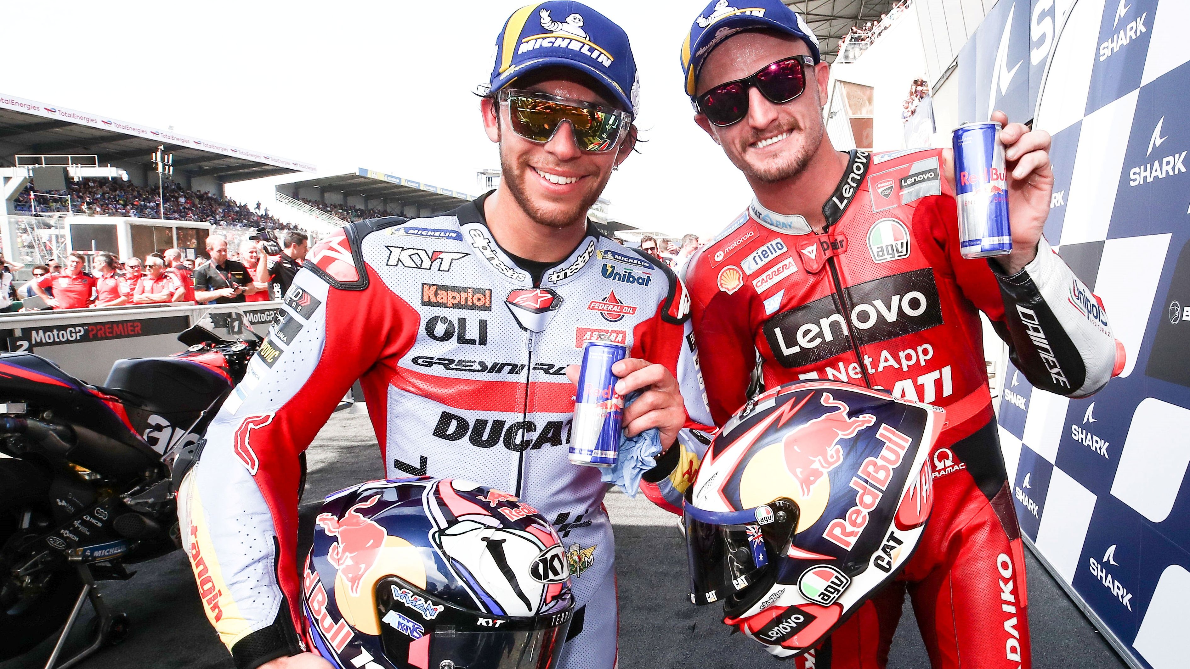 Enea Bastianini y Jack Miller firmaron un doblete para Ducati en Le Mans