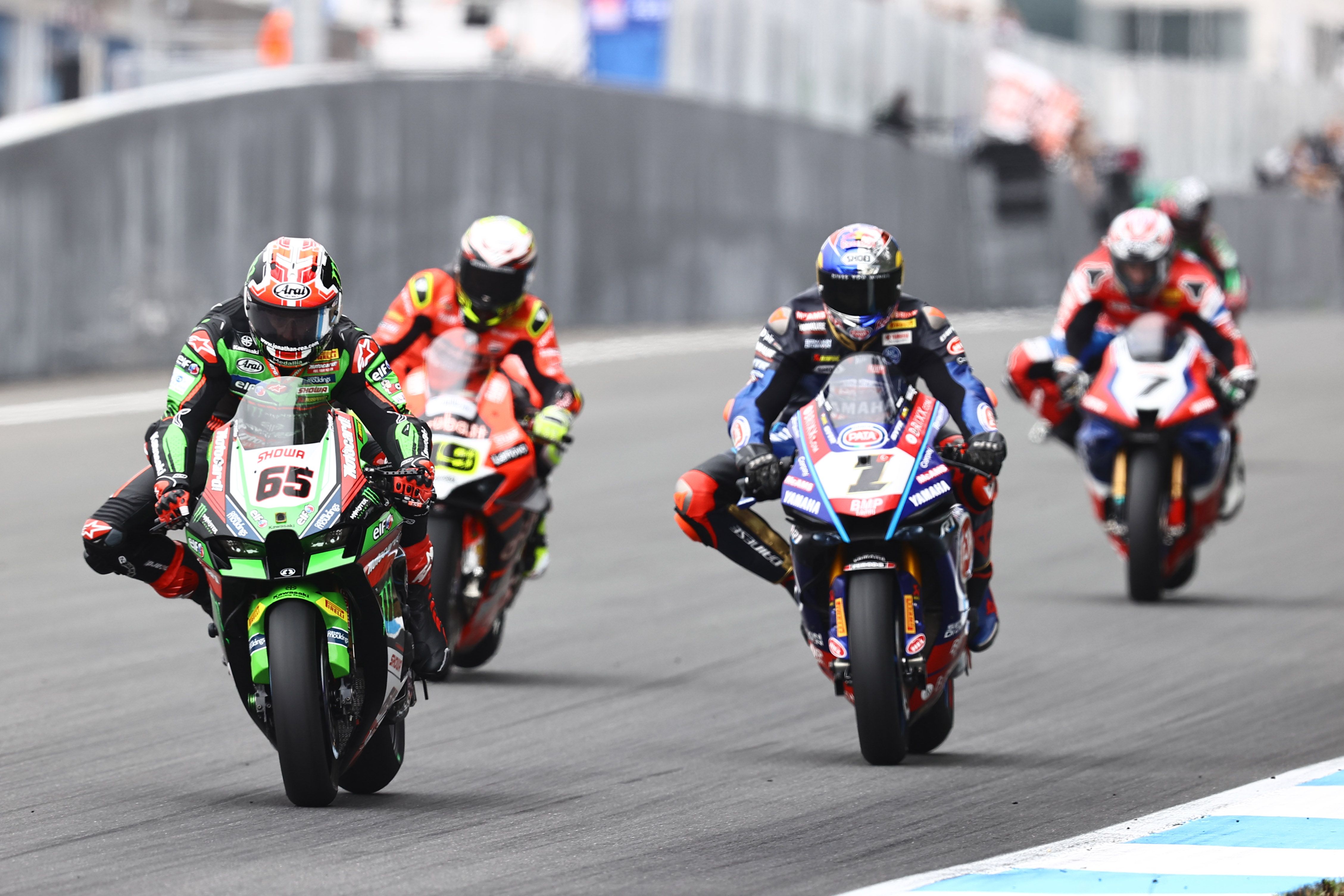 Jonathan Rea, Toprak Razgatlioglu, Álvaro Bautista e Iker Lecuona, WSBK Estoril 2022