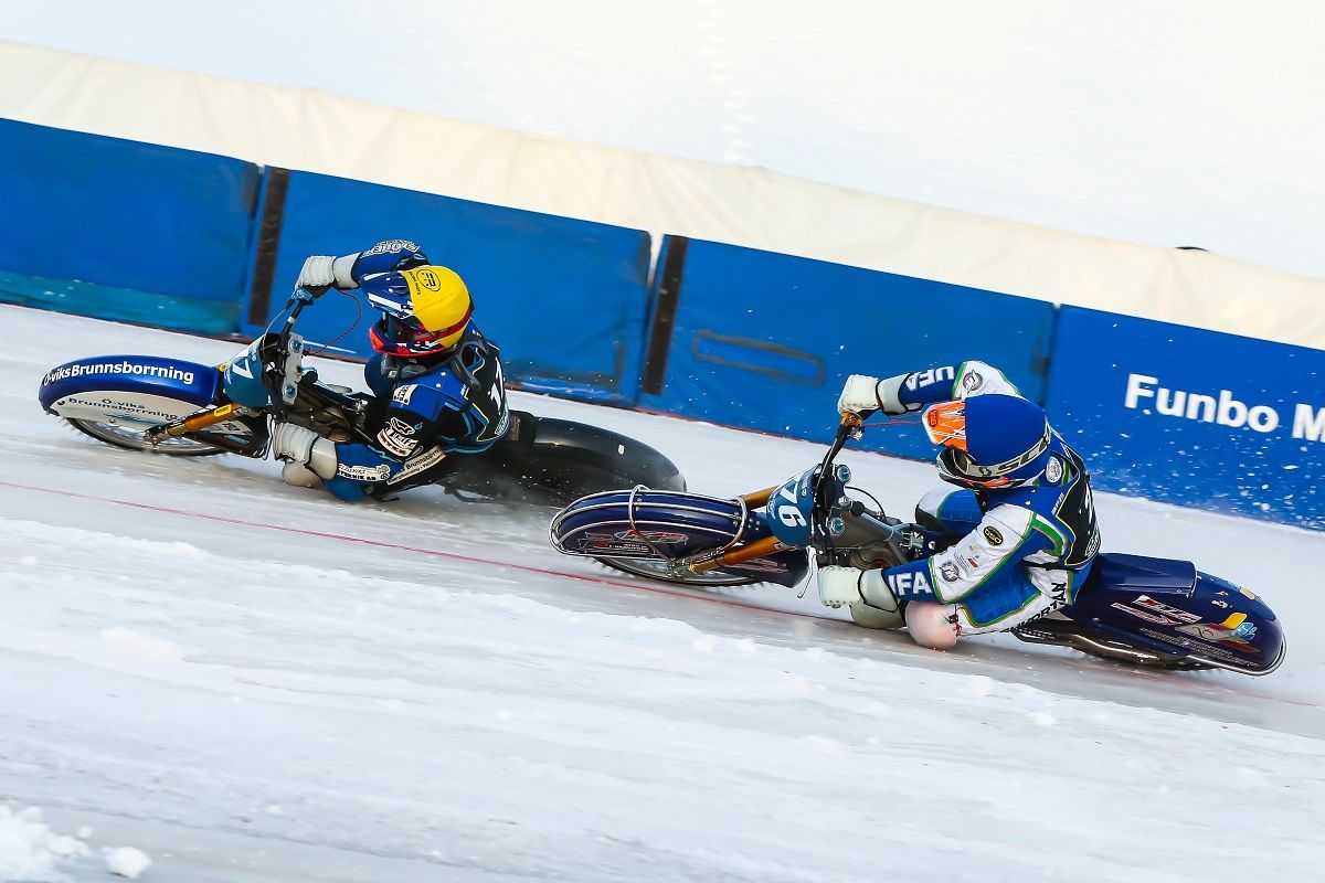 Prueba del FIM Ice Speedway World Championship en Suecia. Fuente: © Jesper Veldhuizen