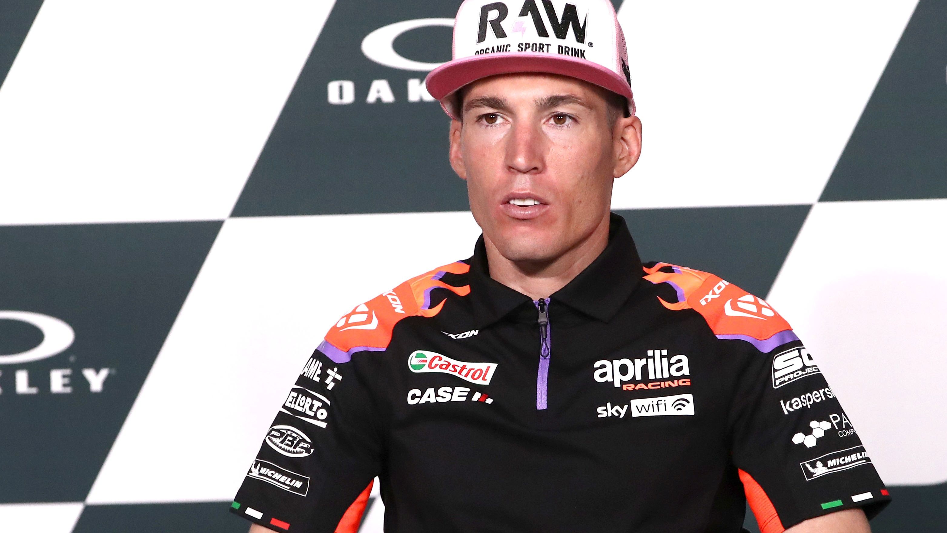Aleix Espargaró en la rueda de prensa del Gran Premio de Italia de MotoGP 2022 en Mugello