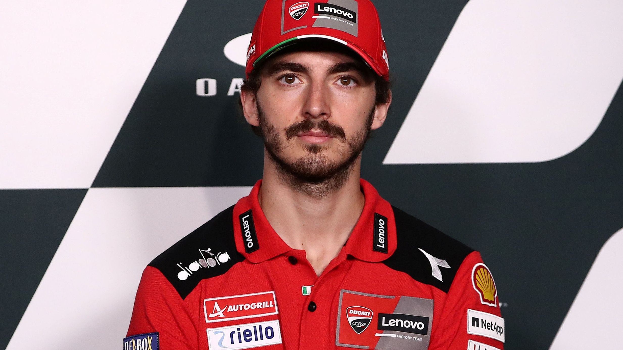 Pecco Bagnaia en la rueda de prensa del Gran Premio de Italia de MotoGP 2022 en Mugello