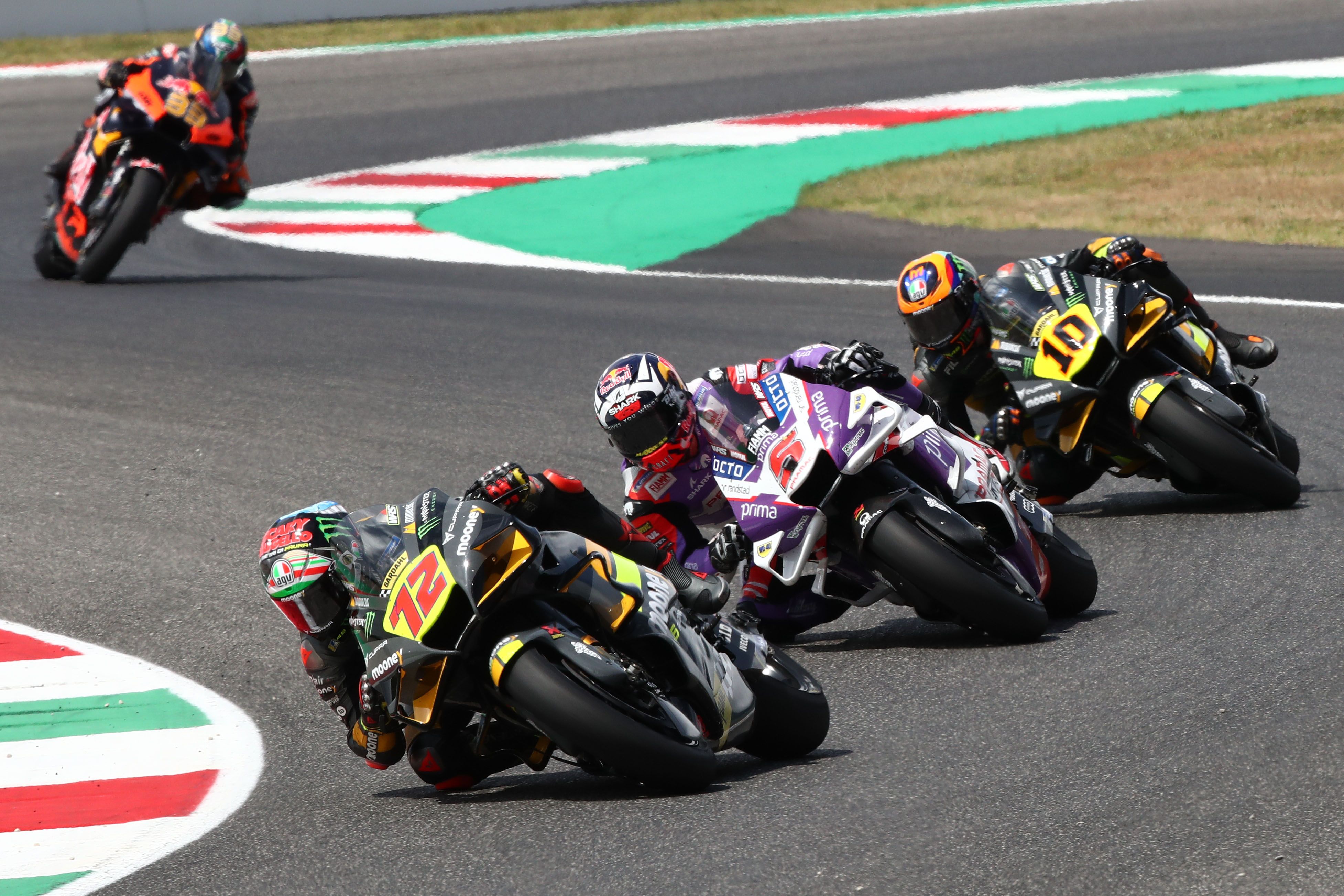 Marco Bezzecchi, Johann Zarco y Luca Marini, MotoGP Mugello 2022
