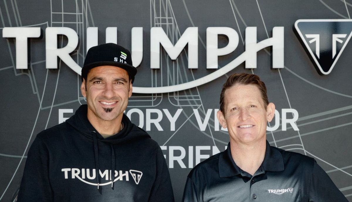 Ivan Cervantes Ricky Carmichael Visita Triumph (2) Ivan Cervantes Ricky Carmichael Visita Triumph (2)