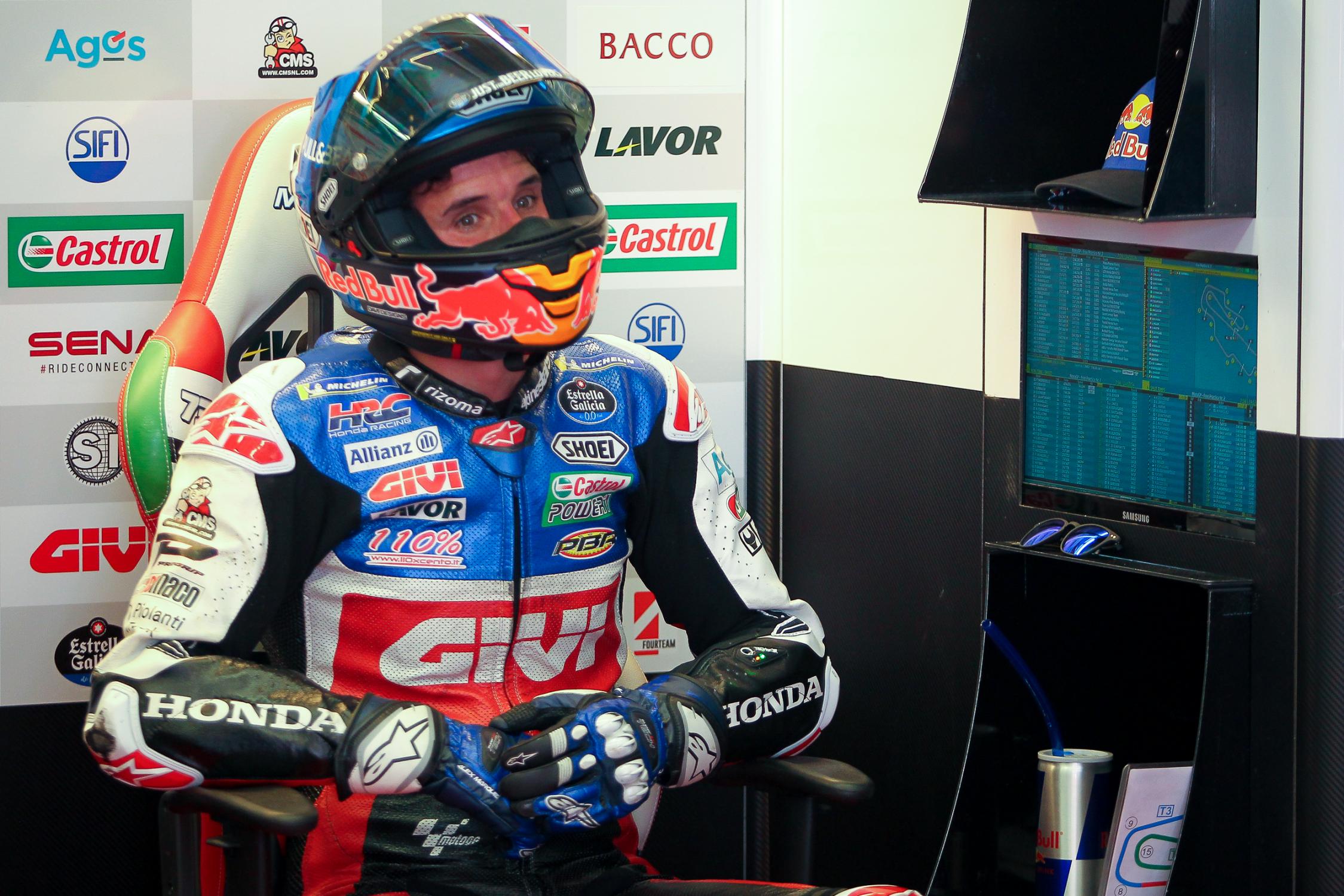 Álex Márquez es duda para el GP de Cataluña por una conmoción