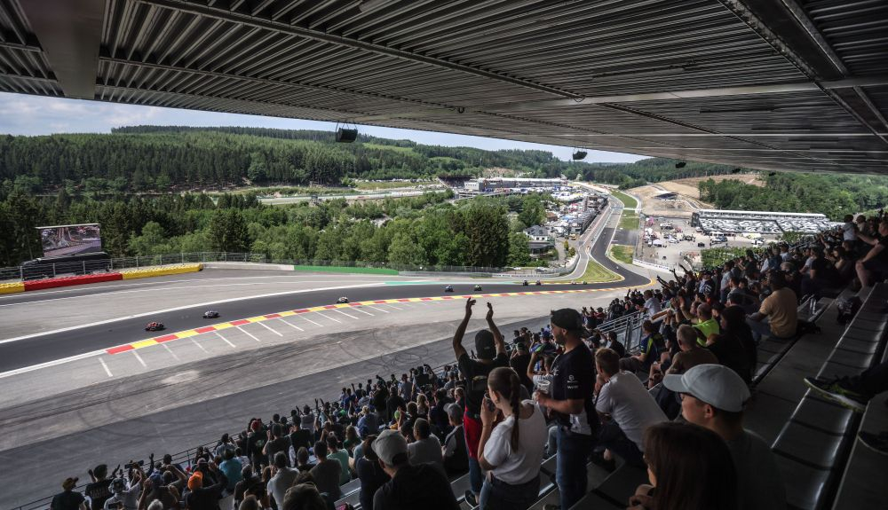 Vista desde la grada, 24 horas Spa 2022 Vista desde la grada, 24 horas Spa 2022