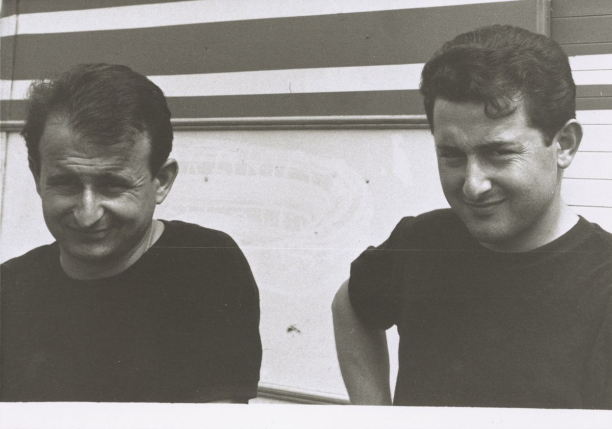 Los hermanos Villa (Walter y Francesco) en 1966 en Hockenheim. Fuente: Maurice Büla © FIM