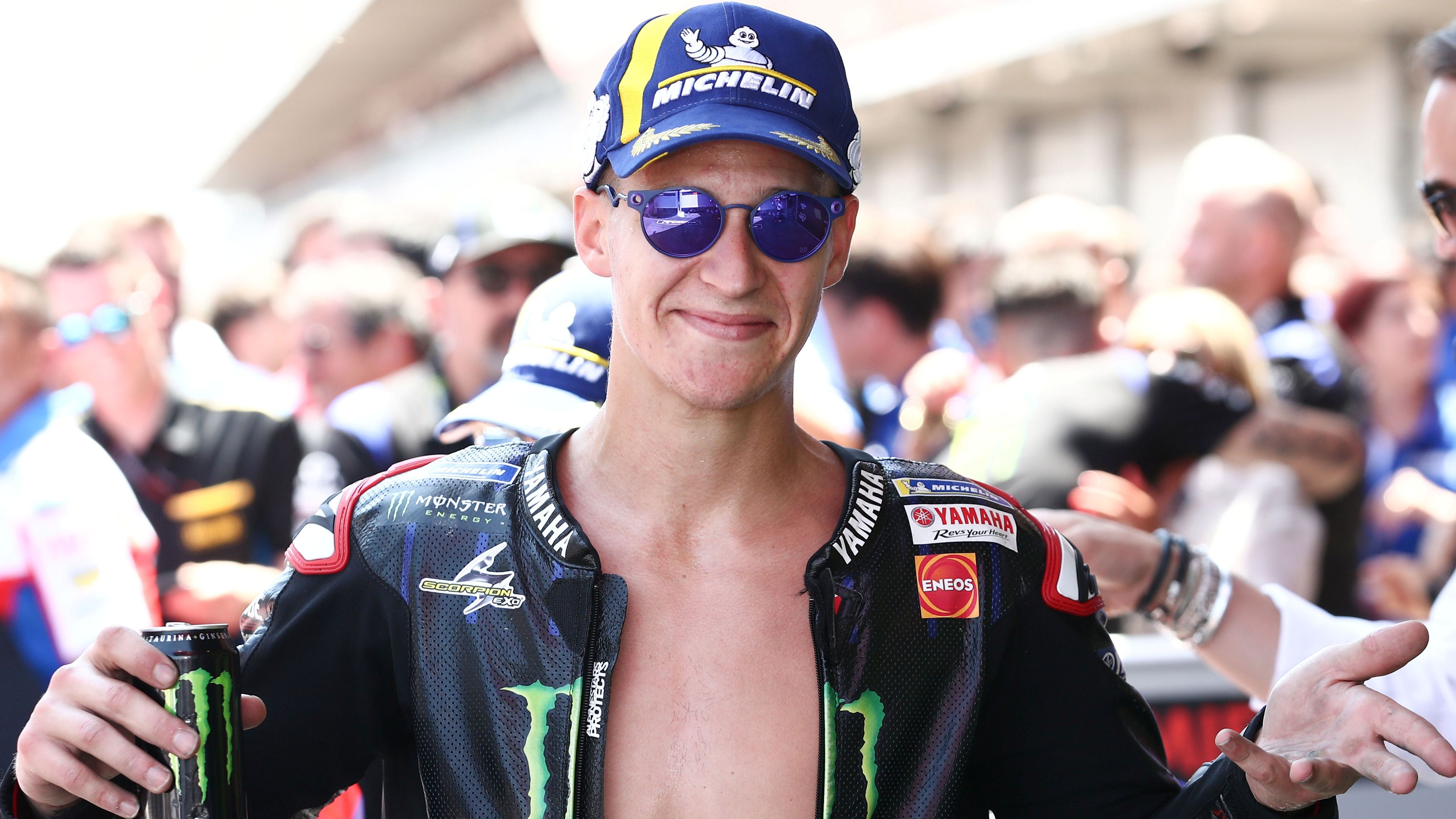 Fabio Quartararo festeja en Catalunya su décima victoria en MotoGP