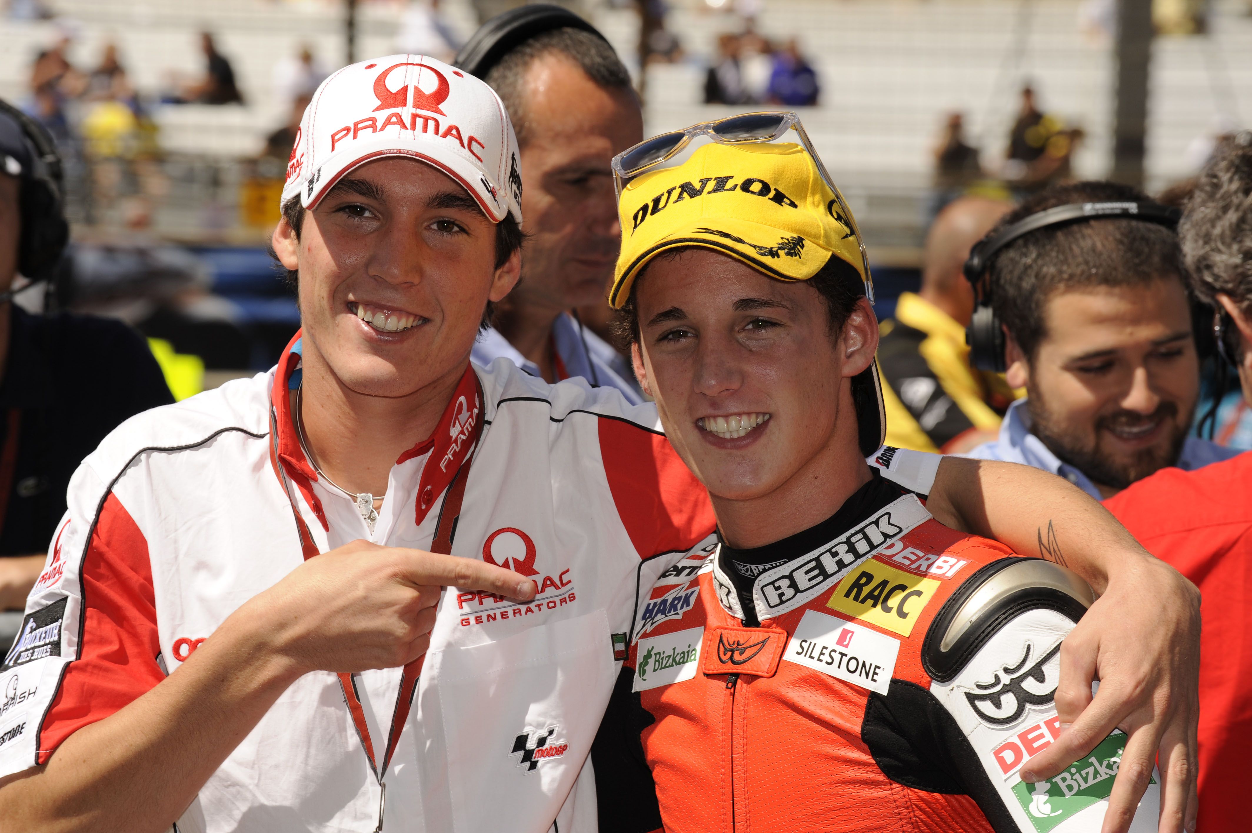 Aleix y Pol Espargaró en el Mundial de 2009.