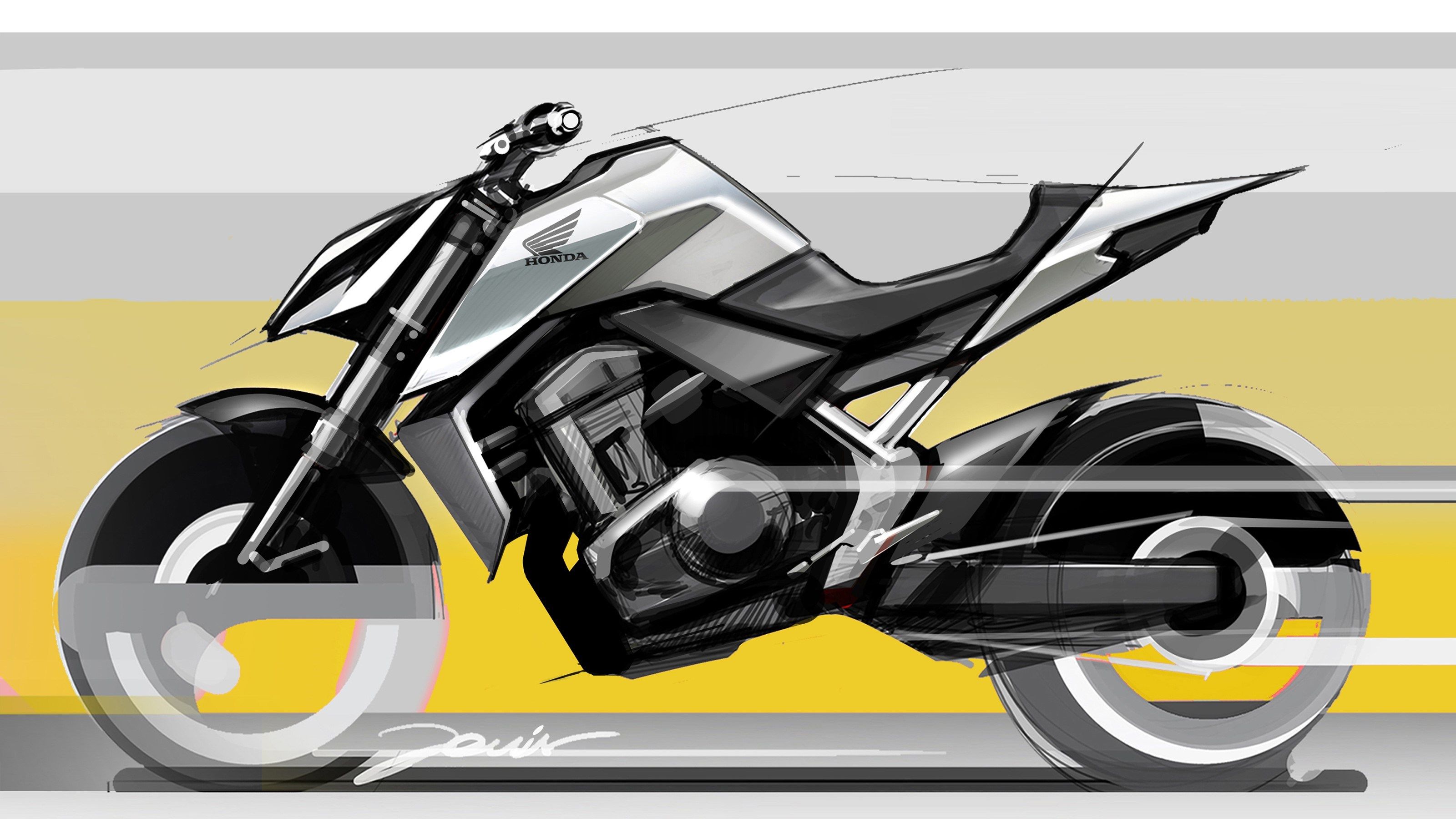 Honda enseña el primer boceto de su nueva Hornet