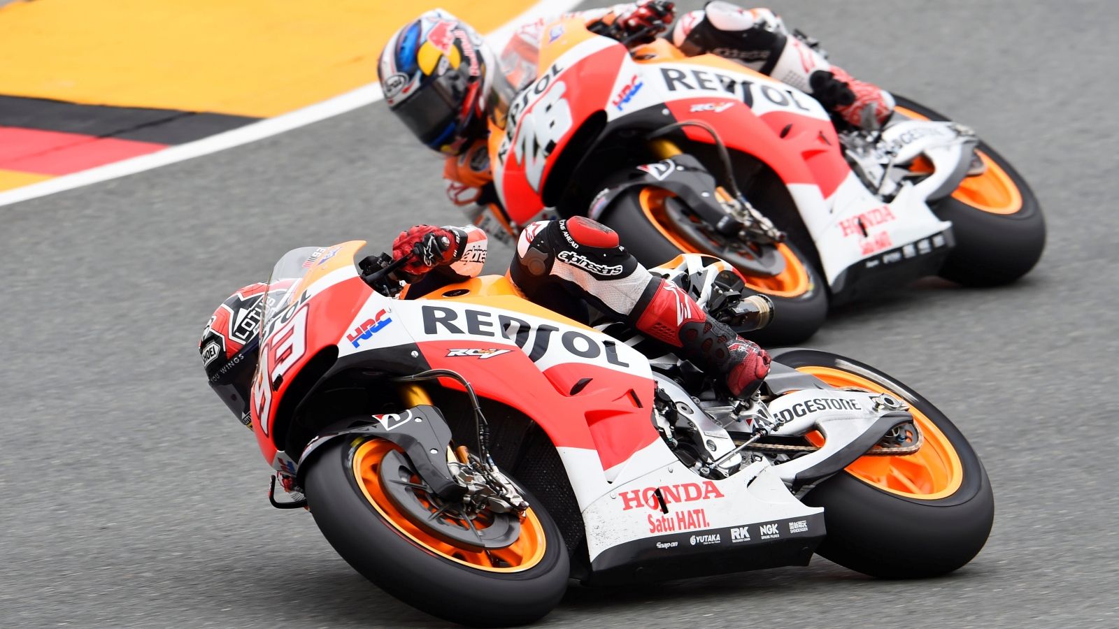 Marc Márquez remontó hasta la victoria en 2014 por delante de Dani Pedrosa