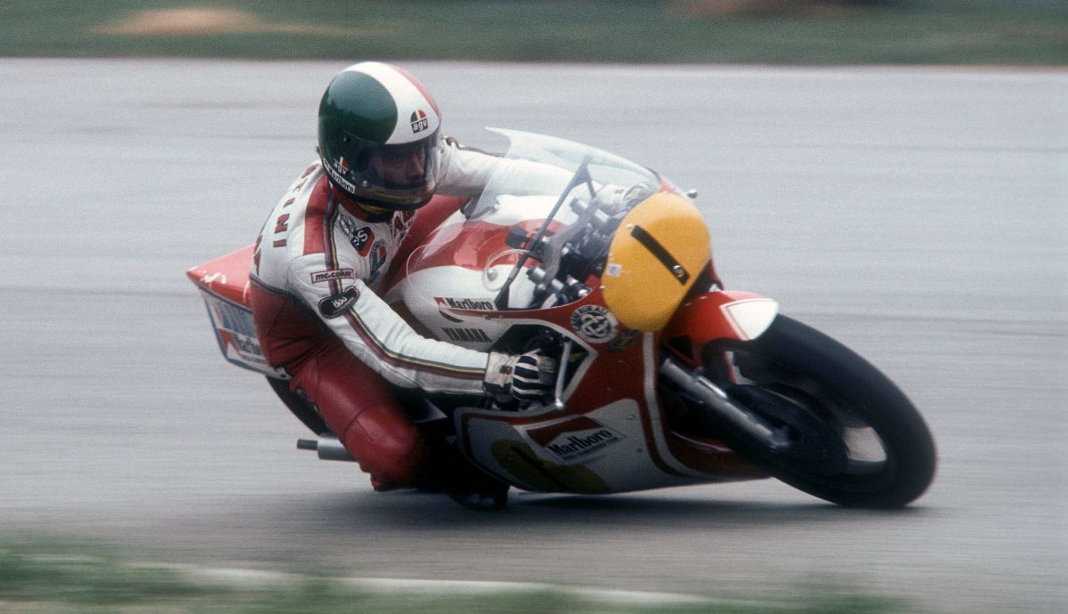 Giacomo Agostini, líder en vueltas rápidas, con la Yamaha, donde logró su último título (Foto: Gold & Goose)
