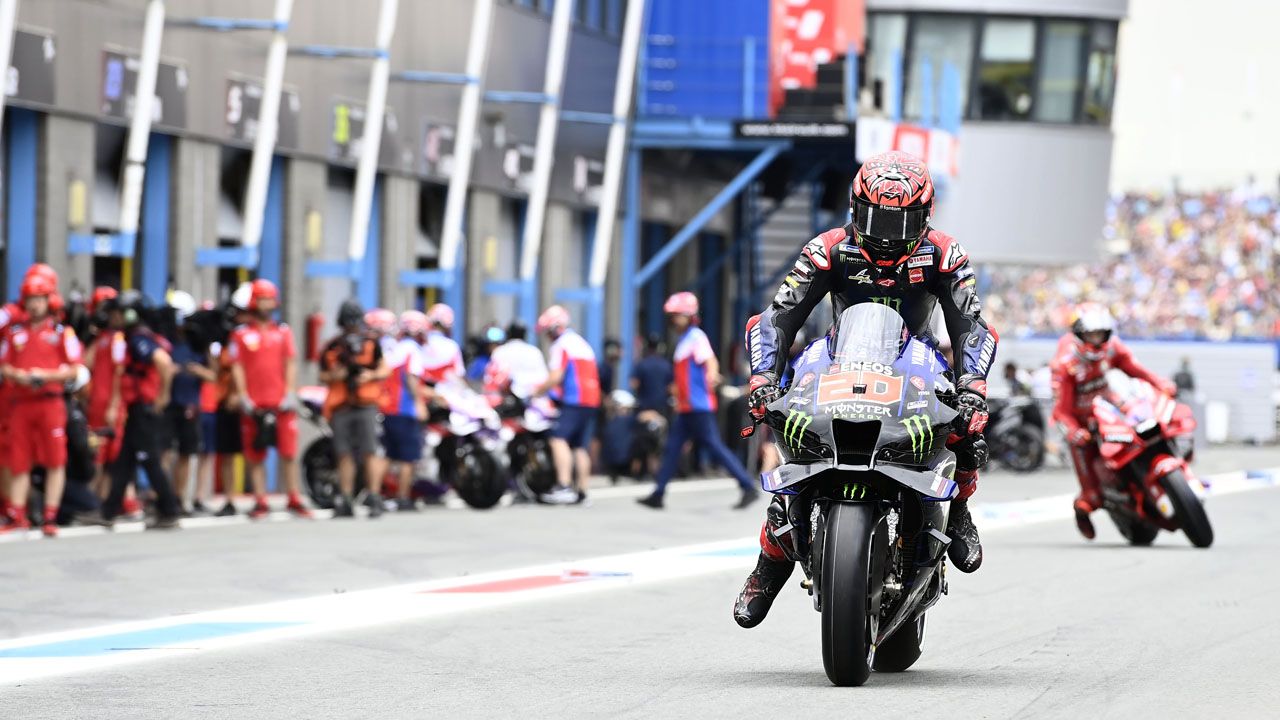 Fabio Quartararo partirá mañana desde la segunda posición en la parrilla de Assen.