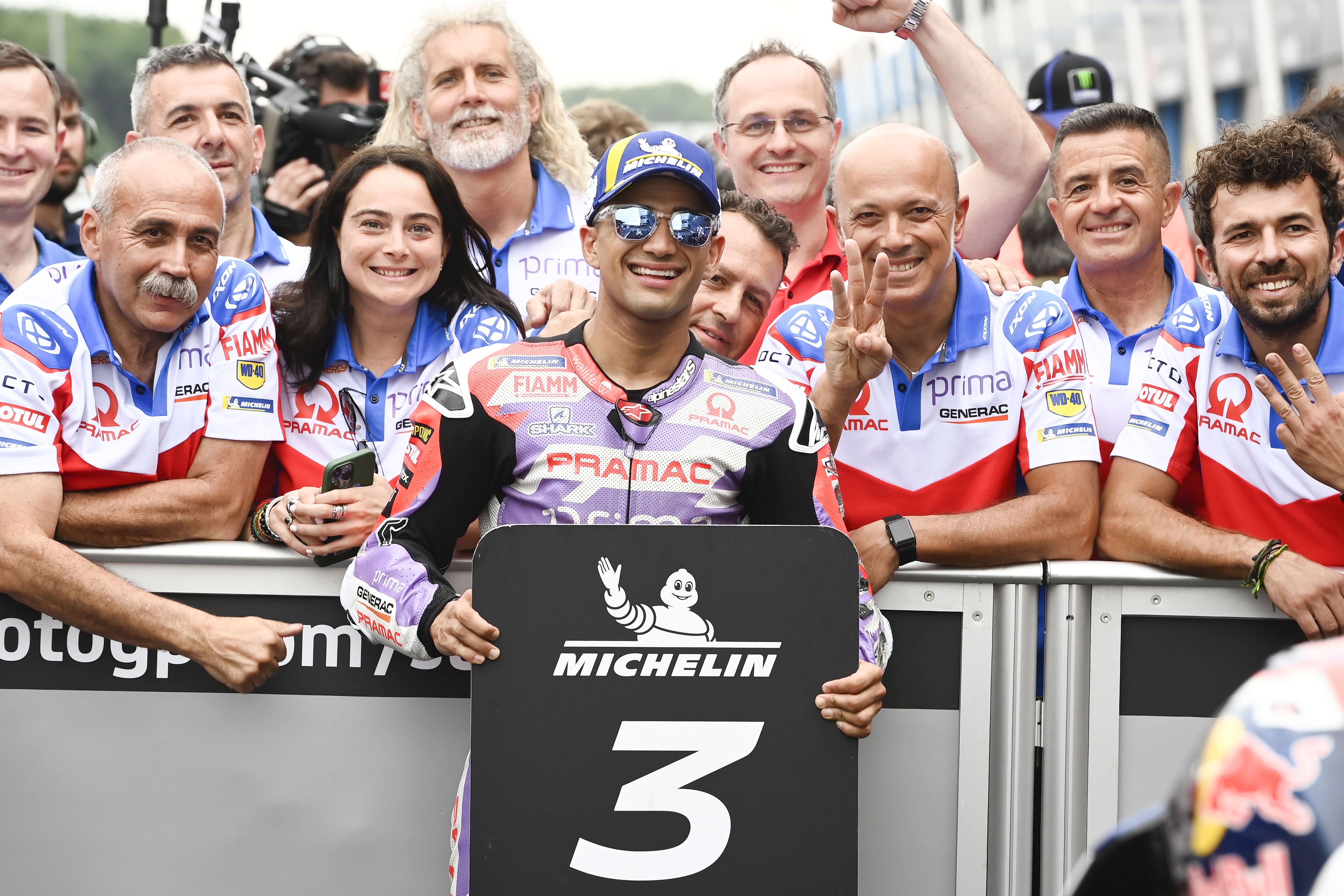 Jorge Martín saldrá mañana tercero en la parrilla de Assen.