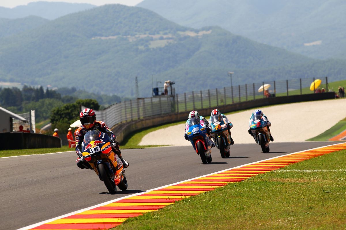 Primera victoria de Marc Márquez 125 cc. Fuente: Gold & Goose