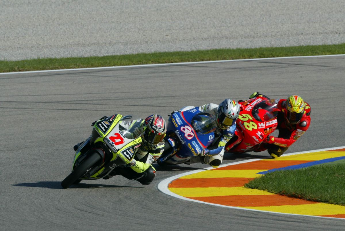 Primera victoria de Casey Stoner en 125 cc en Valencia. Fuente: Gold & Goose