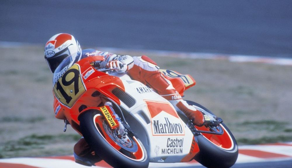 Freddie Spencer en Japón en 1989. Fuente: Goldandgoose Freddie Spencer en Japón en 1989. Fuente: Goldandgoose