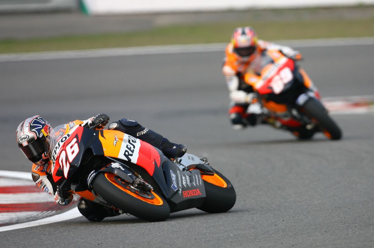 Dani Pedrosa en China 2006. Fuente: Gold & Goose
