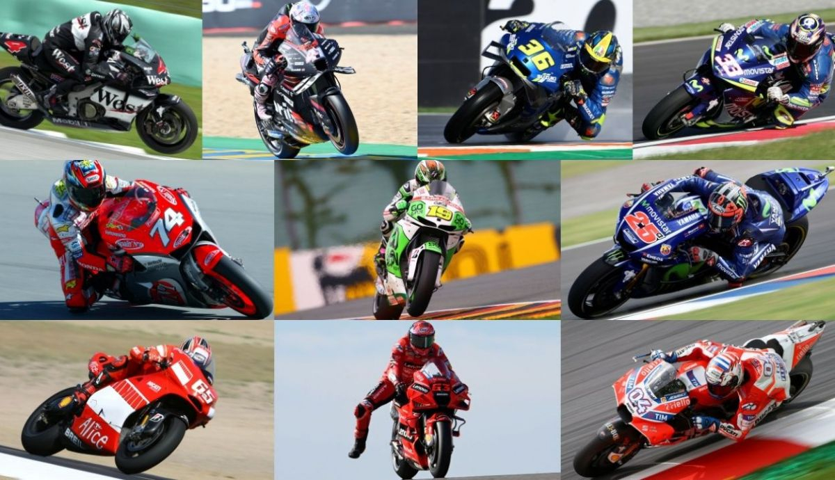 Alex Barros, Aleix Espargaró, Joan Mir, Marco Melandri, Daijiro Kato, Álvaro Bautista, Maverick Viñales, Loris Capirossi, Pecco Bagnaia y Andrea Dovizioso Alex Barros, Aleix Espargaró, Joan Mir, Marco Melandri, Daijiro Kato, Álvaro Bautista, Maverick Viñales, Loris Capirossi, Pecco Bagnaia y Andrea Dovizioso