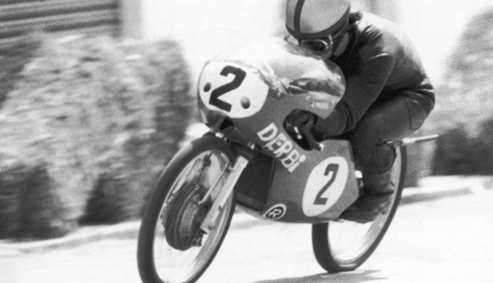 Joan Parés con Derbi en 1972 Joan Parés con Derbi en 1972