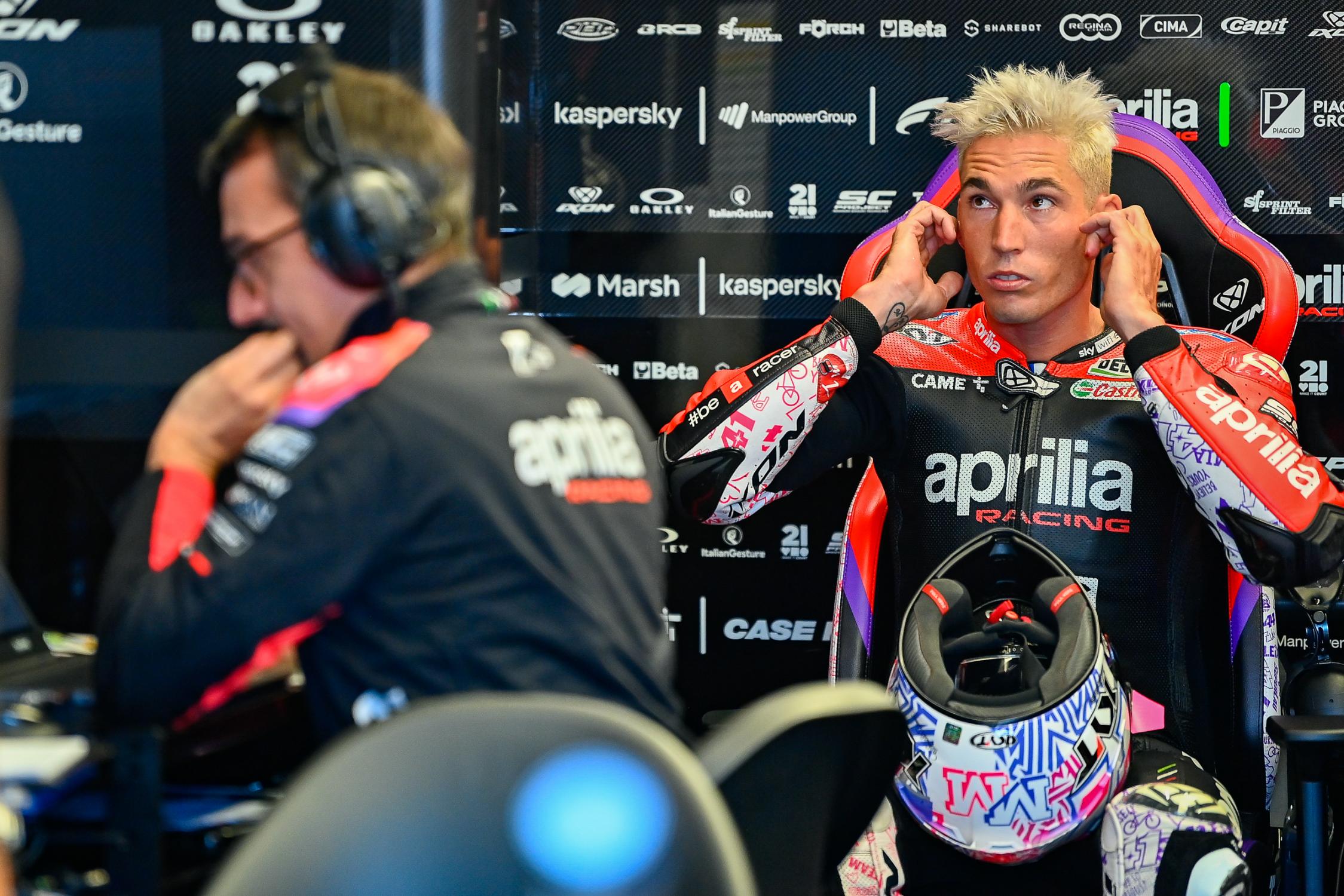 Aleix Espargaró ha corrido condicionado por su estado físico en Silverstone.